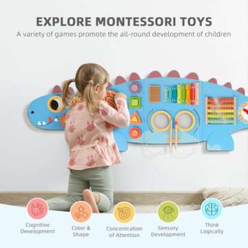 Explore OOOK Dinosaur Sensory Wall Panel for Kids