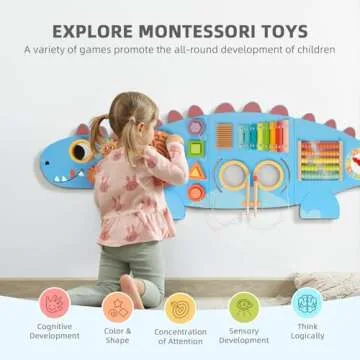 Explore OOOK Dinosaur Sensory Wall Panel for Kids
