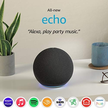 Like-New Echo (4th Gen) with Smart Home Hub and Alexa
