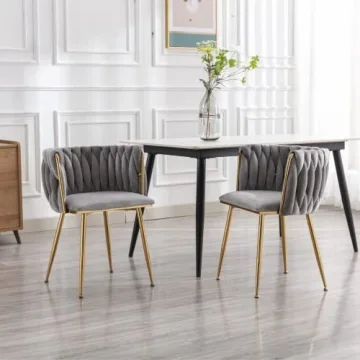 HEAH-YO Modern Dining Chairs Set with Velvet Comfort
