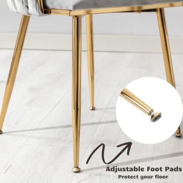 HEAH-YO Modern Dining Chairs Set with Velvet Comfort