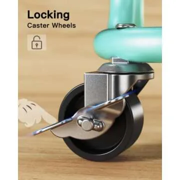 Pipishell 3-Tier Metal Utility Cart for All Spaces