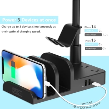 KAFRI Gaming Headset Holder with USB Charging Port