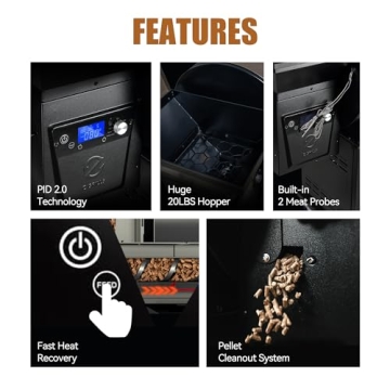 Buy Z Grills 700D6 Pellet Grill Smoker with PID Controller