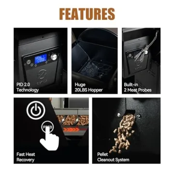 Buy Z Grills 700D6 Pellet Grill Smoker with PID Controller