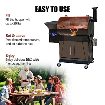 Buy Z Grills 700D6 Pellet Grill Smoker with PID Controller