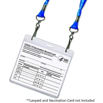 5 Pack CDC Vaccine Card Protectors - Waterproof & Resealable