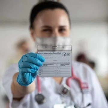 5 Pack CDC Vaccine Card Protectors - Waterproof & Resealable