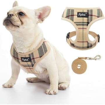 PUPTECK Soft Mesh Dog Harness & Padded Vest