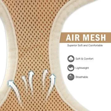 PUPTECK Soft Mesh Dog Harness & Padded Vest