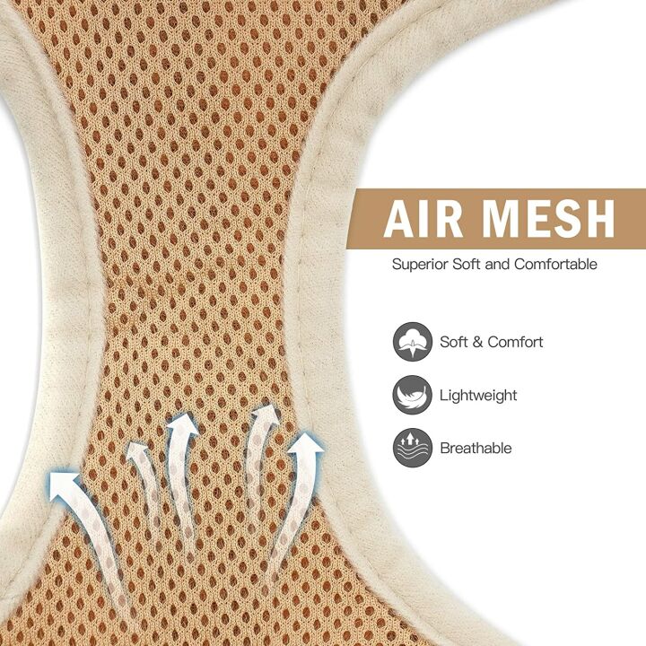 PUPTECK Soft Mesh Dog Harness & Padded Vest