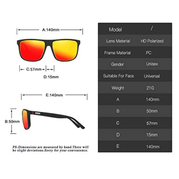 Perfectmiaoxuan Polarized Sunglasses for All Activities