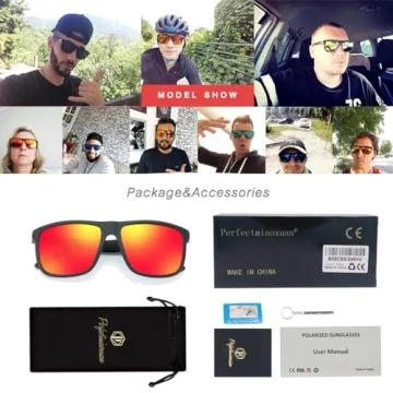 Perfectmiaoxuan Polarized Sunglasses for All Activities