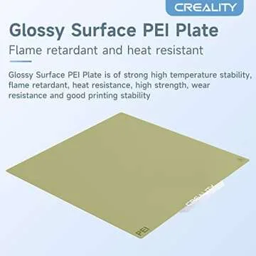 Creality Official Ender 3 Bed Upgraded, PEI Sheet Removable Magnetic Flexible Heated Bed Build Plate Surface Bed Cover for Ender 3 S1/Ender 3 S1 Pro/Ender 3 Neo/Ender 3 V2 Neo/Ender 3 V3 SE 235X235mm