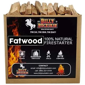 10 lbs. Fatwood Fire Starter Sticks, Perfect Fire Starters for Fire Pit, Campfires, Fireplaces, Bonf...