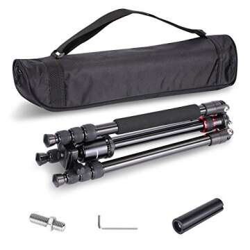 Neewer Aluminum Alloy 64 inches/162 Centimeters Camera Travel Tripod Monopod with 360 Degree Ball He...