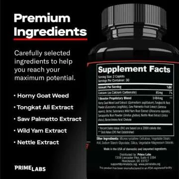 Prime Labs Men's Testosterone Booster for Enhanced Performance