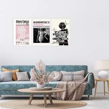 Trendy Pink Canvas Wall Art Set – Motivational Decor
