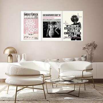 Trendy Pink Canvas Wall Art Set – Motivational Decor
