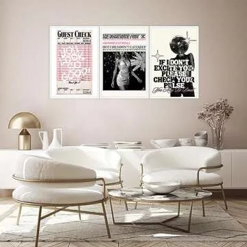 Trendy Pink Canvas Wall Art Set – Motivational Decor