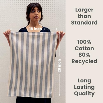 MEEMA Eco-Friendly Kitchen Towels Set - Stylish & Absorbent