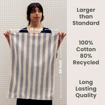 MEEMA Eco-Friendly Kitchen Towels Set - Stylish & Absorbent