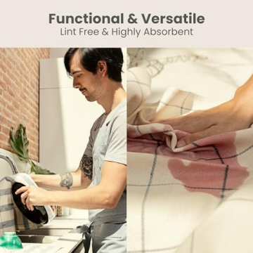 MEEMA Eco-Friendly Kitchen Towels Set - Stylish & Absorbent