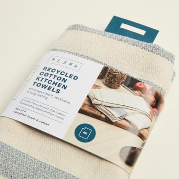 MEEMA Eco-Friendly Kitchen Towels Set - Stylish & Absorbent