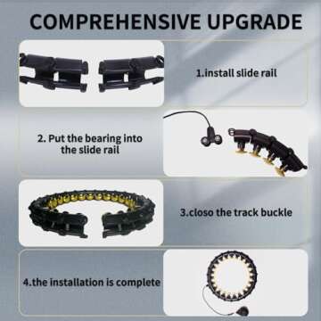 Dumoyi Smart Weighted Hoop for Adults Weight Loss,Infinity Fitness Hoop Plus Size for Women Smart Exercise Equipment