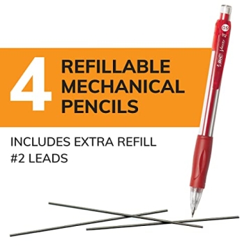 BIC Velocity Mechanical Pencils 0.9mm - 4 Count Pack