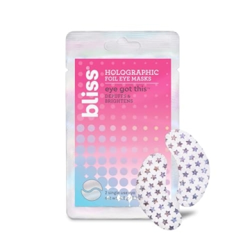 Bliss Holographic Foil Eye Masks - 5 Pack for Bright Eyes