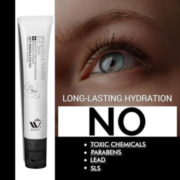 WBM Eye Cream with Metal Roller for Dark Circles & Puffiness