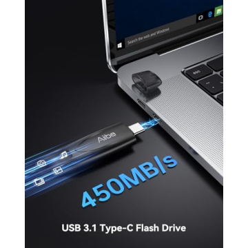 Aiibe 128GB USB-C Flash Drive High-Speed Portable Storage
