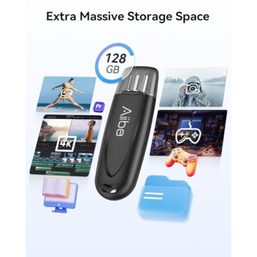 Aiibe 128GB USB-C Flash Drive High-Speed Portable Storage