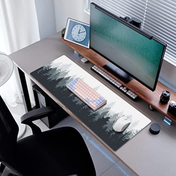 Galdas Gaming Mouse Mat XXL with Forest Design for Desk