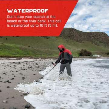 MINELAB M8 Coil with SKIDPLATE 8"X5.5" Elliptical Double-D for The Minelab MANTICORE