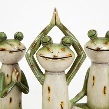 Charming Frog Statues Set - Hand Painted Outdoor Décor