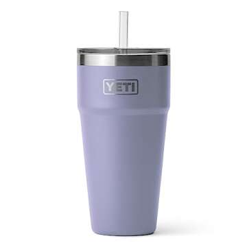 YETI Rambler 26 oz Straw Cup, Vacuum Insulated, Stainless Steel with Straw Lid, Cosmic Lilac