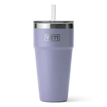 YETI Rambler 26 oz Straw Cup, Vacuum Insulated, Stainless Steel with Straw Lid, Cosmic Lilac