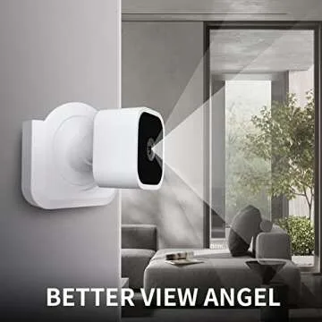 Blink Mini Camera Adhesive Wall Mount Bracket, Strong Adhesive Durable Camera Mount Stand for Blink Mini Indoor Camera, No Drill, No Screws, Decorate Damage-Free, Easy to Install (2 Pack)