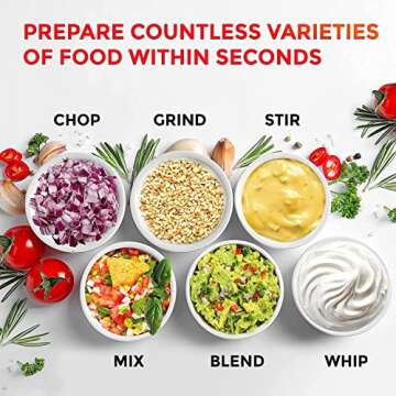 Mueller UltraPrep Food Processor - Versatile Mini Chopper