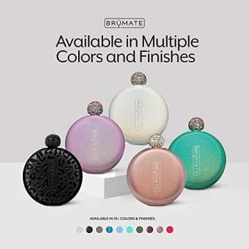 Brumate Flask by Brümate, Glitter Rose Gold, One Size,