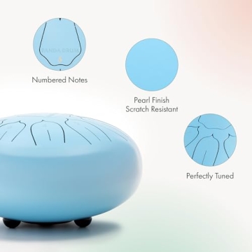 Panda Drum Plus - Soothing Steel Tongue Handpan with Music Book