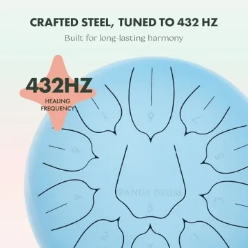 Panda Drum Plus - Soothing Steel Tongue Handpan with Music Book