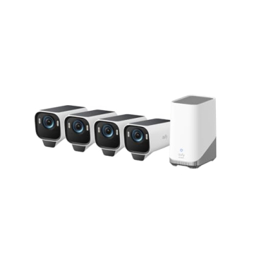 eufy Security eufyCam S3 Pro 4-Cam Kit - Wireless Solar-Powered 4K Security Cameras for All Conditio...