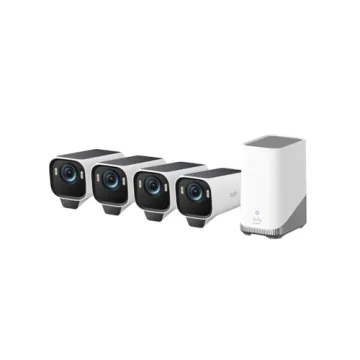 eufy Security eufyCam S3 Pro 4-Cam Kit - Wireless Solar-Powered 4K Security Cameras for All Conditio...