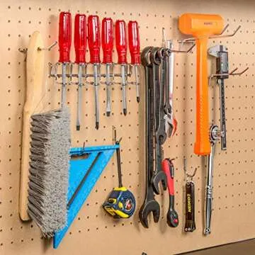 Hiltex 53106 Heavy Duty Pegboard Hook Set for Storage