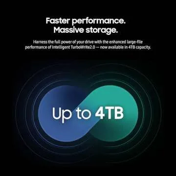 SAMSUNG 990 EVO Plus SSD 4TB, PCIe Gen 4x4 | Gen 5x2 M.2 2280, Speeds Up-to 7,250 MB/s, Upgrade Storage for PC/Laptops, HMB Technology and Intelligent Turbowrite 2.0, (MZ-V9S4T0B/AM)