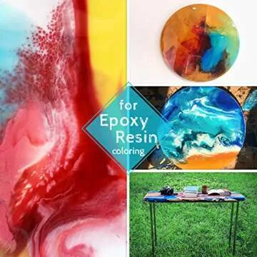 Mica Powder Pure 50 Color - Epoxy Resin Dye - Epoxy Resin Pigment, Cosmetic Grade Soap Colorant for Soap Making Supplies, Natural Slime Coloring Candle Dye for Paint,Nail Art,Bath Bomb (0.18oz Each)