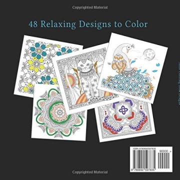 Stress Relief Adult Coloring Book with Intricate Patterns